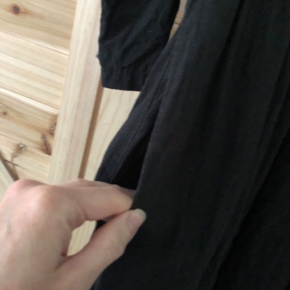 Amanda Moss 100% Linen Harvest Dress S Soft Black - Picture 8 of 11